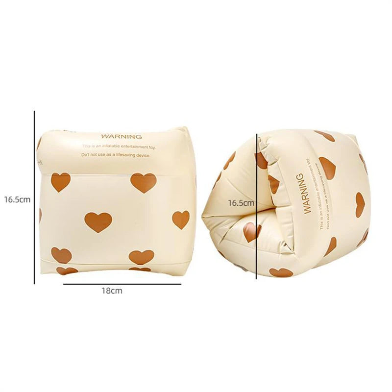1 pair  Cartoon printing Swimming Arm Floaties， Inflatable Swim Arm Bands Floater Sleeves for Adults and Kids
