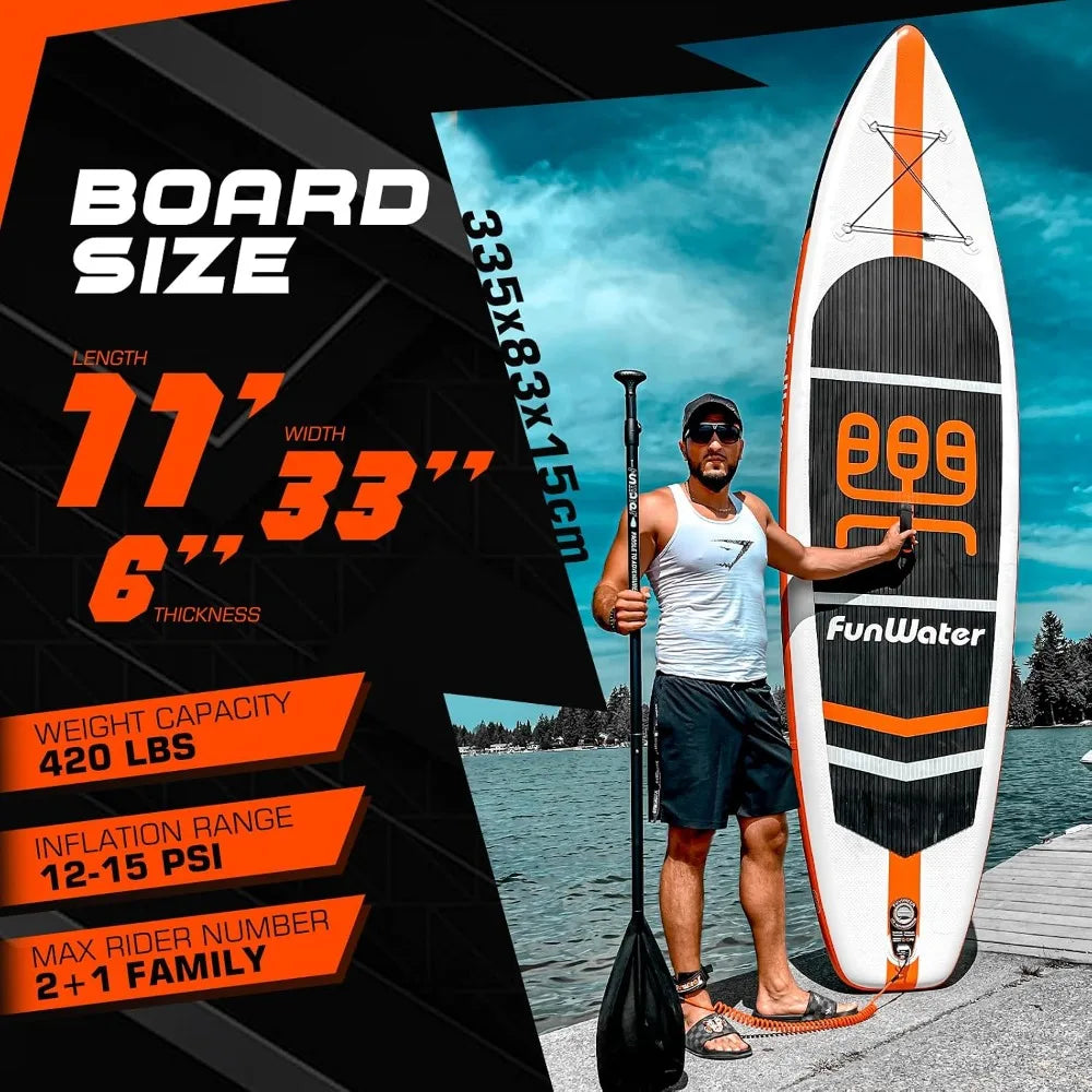 Ultra-Light Inflatable Paddle Board for Adults & Youth, Stable & Durable with Accessories