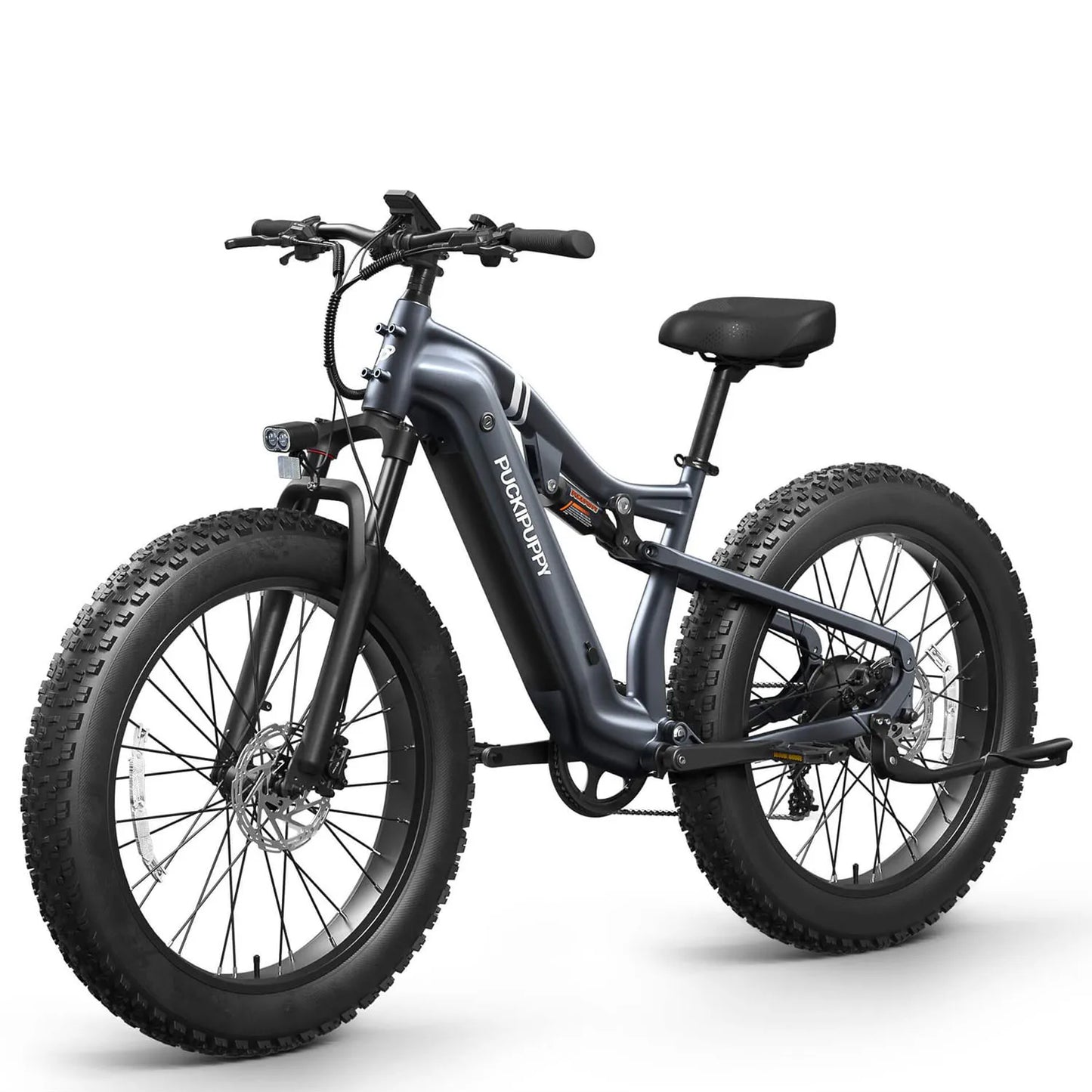 PUCKIPUPPY Labrador-pro Electric Bike 26" Fat Tire Full Suspension Electric Mountain Bike 1350W 48V 20AH Ebike 2-Year Warranty