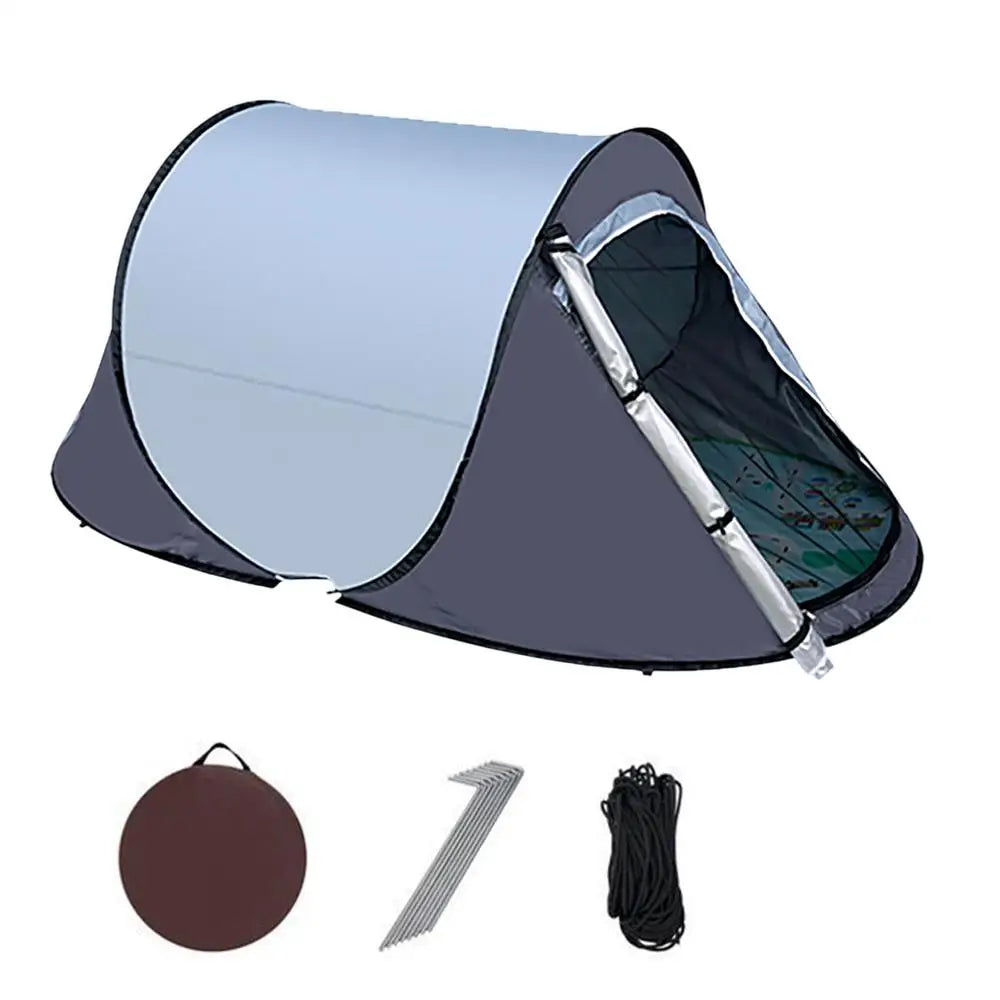 Hand-throw Automatic Open Camping Tent 1-2 Person Windproof Anti-mosquito Sunscreen Family Shelter Outdoor Beach Picnic tent