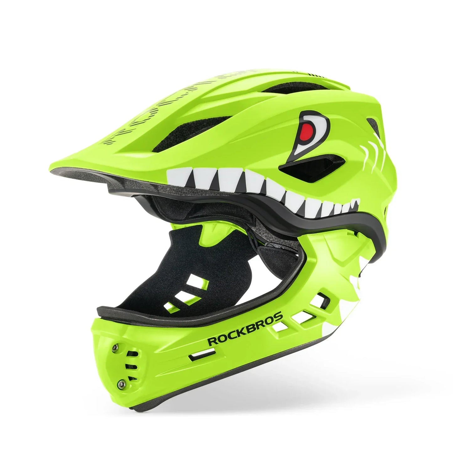 ROCKBROS Child Cycling Helmets Detachable Full Face Helmet Lightweight Adjustable Bicycle Scooter Helmet Safety Breathable