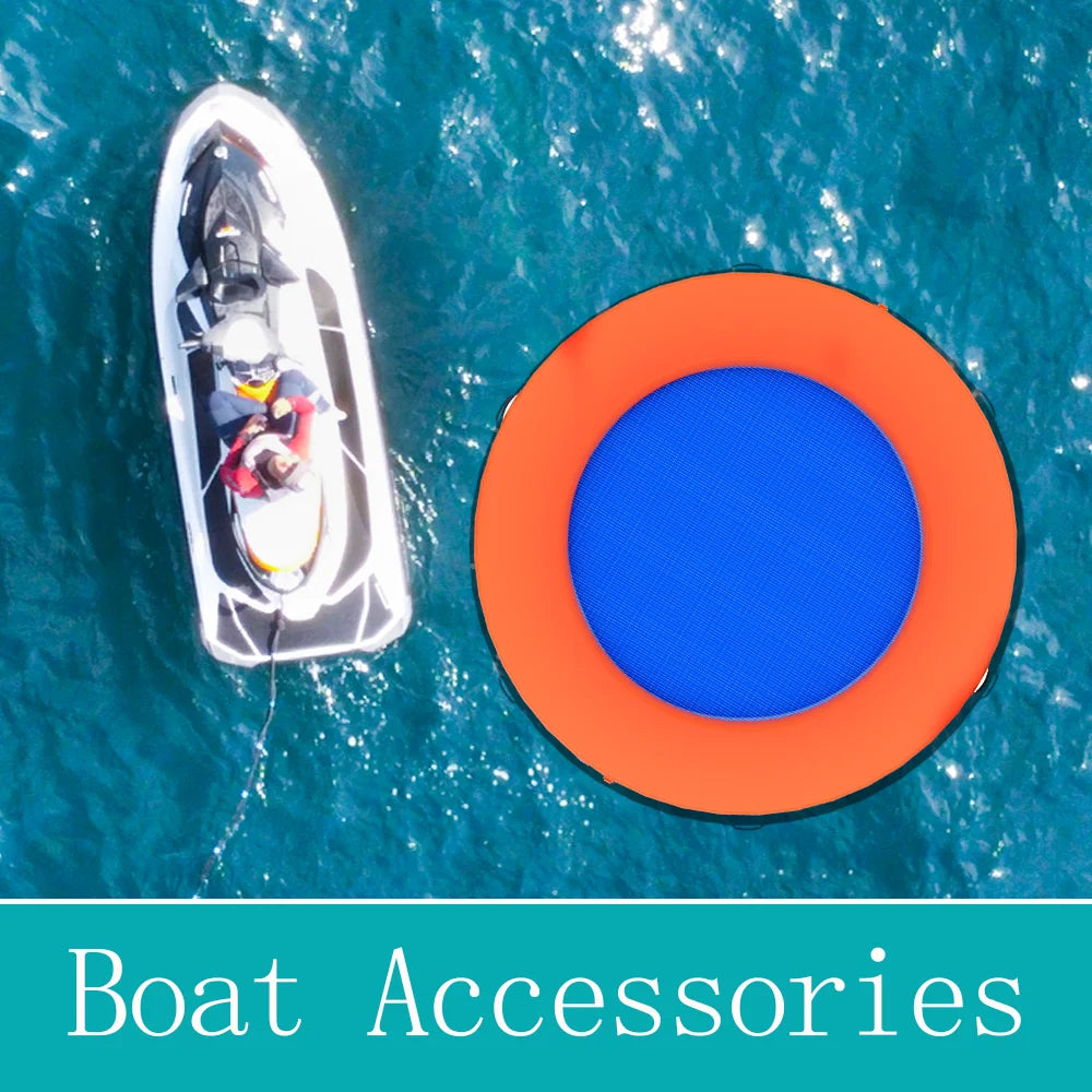 Spot 2025 new round floating ring inflatable floating platform suitable for swimming pool sea hammock new improved design