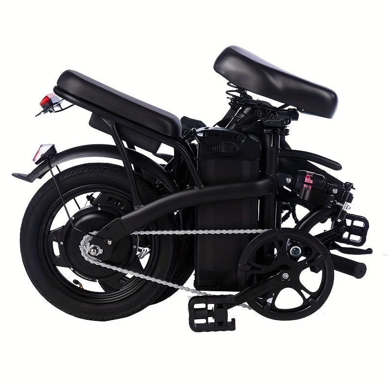 14 Inch Foldable Electric Bicycle, Clearance Dealership, 330 Pound Load-bearing Capacity, Max Speed Of 20 MPH, 48V Lithium Battery, Range Of Approximately 18-28 Miles, Portable Folding Design, Outdoor Cycling Exercise, Urban