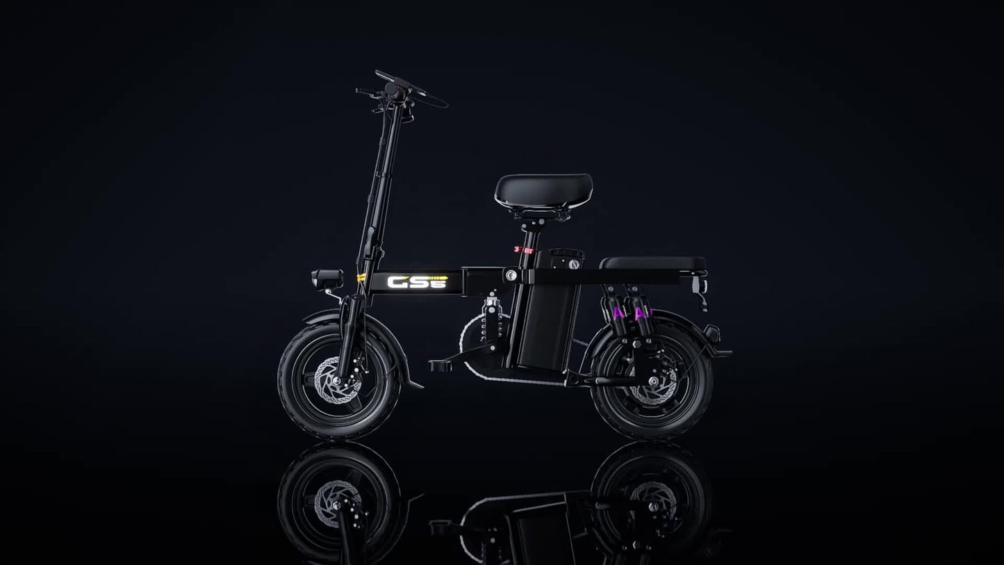 Uplee Peak Power 500W Electric Bicycle for Adults, 20MPH with Full Shock Absorption for a Comfortable Ride, Available with 48V8AH/10AH/15AH/17.5AH Batteries, Offering a Range of 10-35 Miles. Features a 14'' Tubeless Off-Road