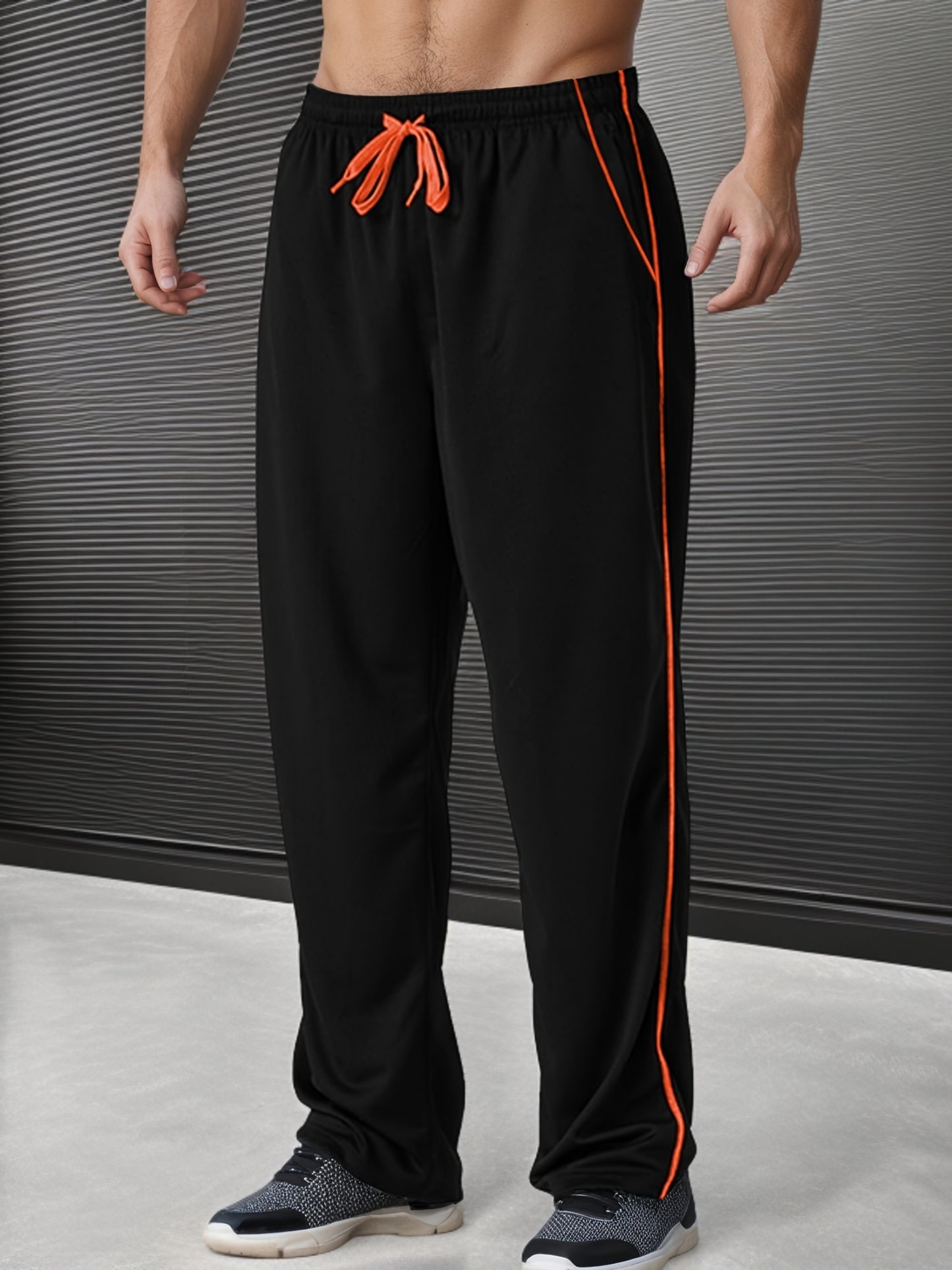 Men'S Athletic Long Pants, Stylish for Running, Fitness, And Casual Outings.