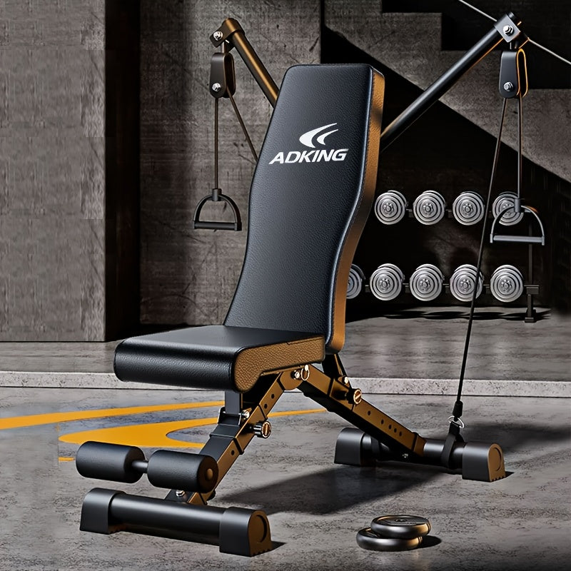 Shoulder and Chest Muscle Exercise Dumbbell Bench, Home Fitness Chair, Bench Press and Sit-Up Assist Equipment, Barbell Fly Foldable Multifunctional Fitness Bench