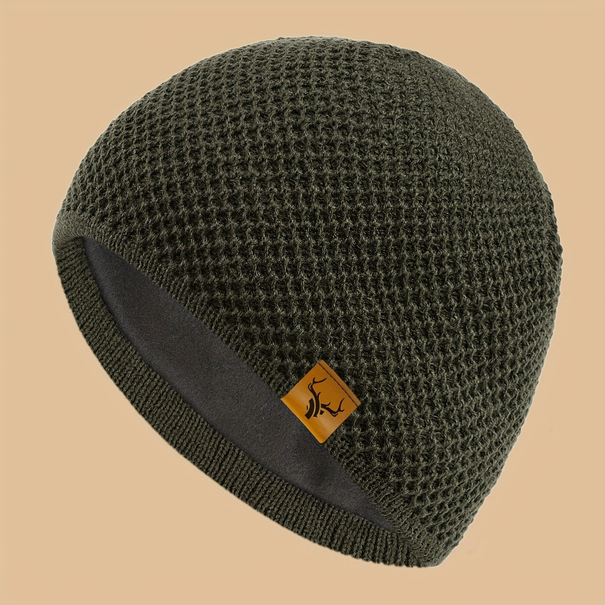 1pc Thermal Winter Beanie Hat - Thick Plush-Lined Cold Weather Ski Cap, Soft Elastic Fit for Men & Women, Lightweight Warm Beanie for Skiing, Hiking, Hunting, Halloween, Christmas - Ideal Gift for Outdoor Activities & Everyda