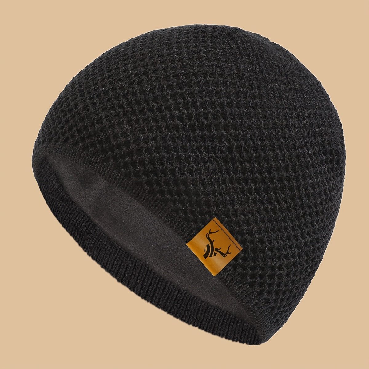1pc Thermal Winter Beanie Hat - Thick Plush-Lined Cold Weather Ski Cap, Soft Elastic Fit for Men & Women, Lightweight Warm Beanie for Skiing, Hiking, Hunting, Halloween, Christmas - Ideal Gift for Outdoor Activities & Everyda