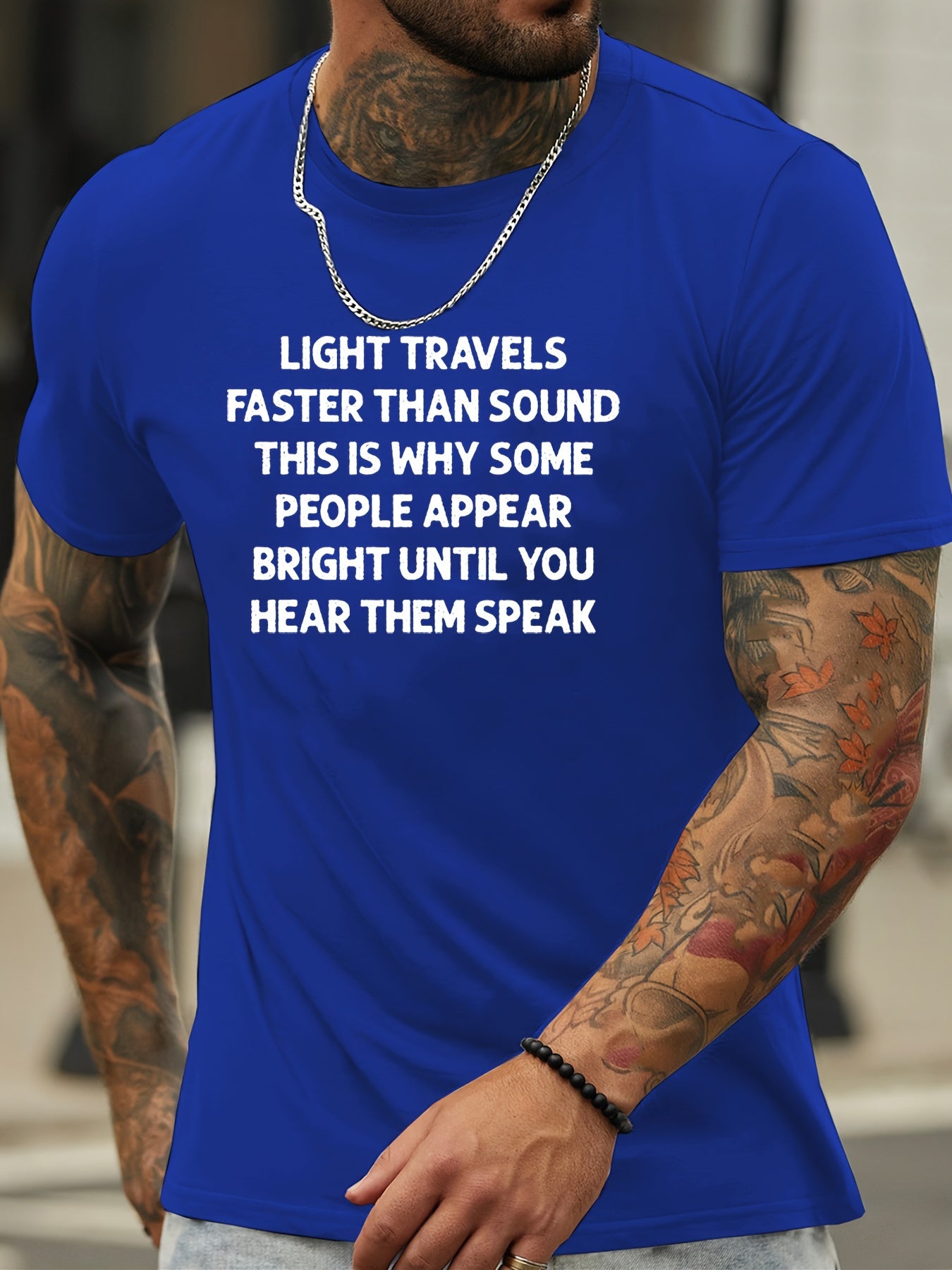 Summer Men'S Fashion Patterned Short-Sleeve T-Shirt