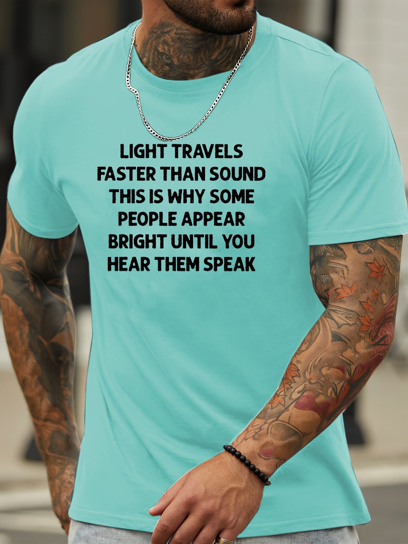 Summer Men'S Fashion Patterned Short-Sleeve T-Shirt